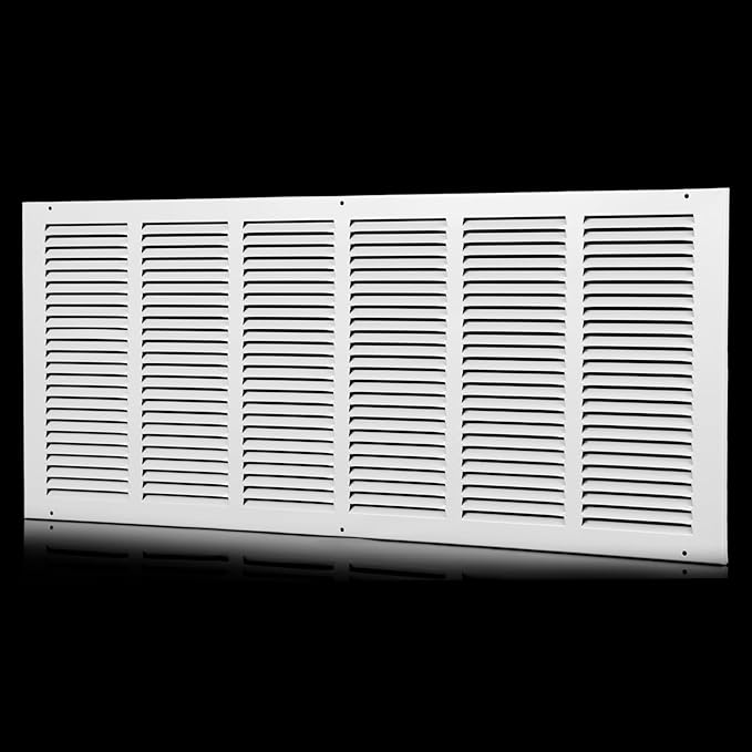 Return Vent Cover 30 x 12(Duct Opening Size),Air Return Vent Cover,Flat Vent Cover,Return Air Grilles,Outer Dimensions:31.75"Wx13.75"H(30"W x 12"H, Duct Opening)