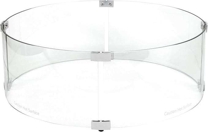 Celestial 23" x 8" Round Wind Guard, fits Celestial 19” Round Fire Pit Burner Pans
