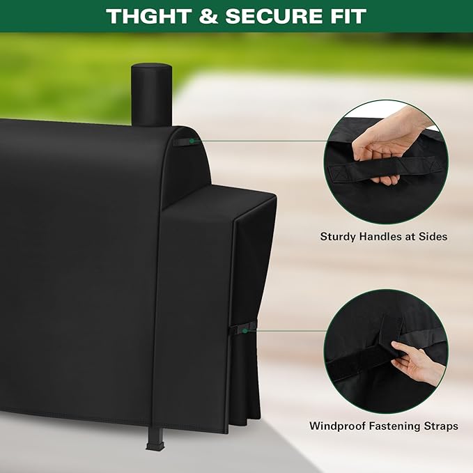 Heavy Duty 600D Grill Cover Fits for Royal Gourmet CC1830T 30-Inch Barrel Charcoal Grill Cover