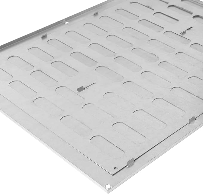 Repa Market 16" x 12" Inch (Outer Dimensions) Galvanized Steel Adjustable Air Vent Cover - HVAC Air Vent Register - Heating, Cooling Toe Kick Vent Cover - Wall, Ceiling Return, Intake Air Grille