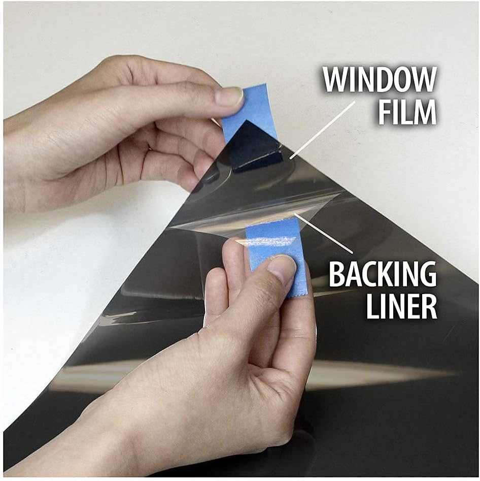 BDF EXNA20 Exterior Window Film Daytime Privacy and Heat Control Natural Black 20 (Dark) - 24in X 50ft