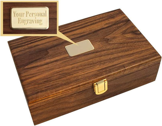 Alex Cramer The Nines Double 9 Domino Set - American-Made Solid Walnut Case Holds Our 55-Piece Domino Set for Adults