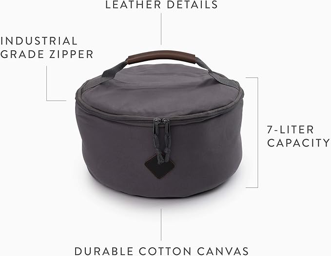 Barebones Padded Utility Storage Bag – 7L Durable Canvas Storage for Camping Gear, Lanterns, Tableware – Zipped Top, Padded Walls, Shoulder Strap, and Multiple Compartments for Travel or Outdoor Use