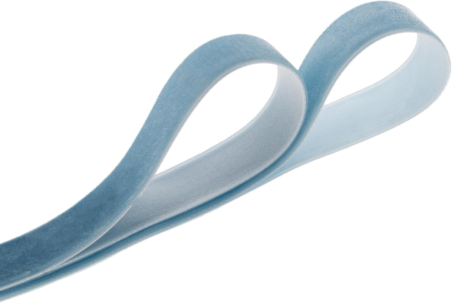 Vintage Dusty Blue Velvet Ribbon Christmas Ribbon for Gift Wrapping Crafts Christmas Tree Ornaments Garland Decorations, 1-1/2 Inch X 25Yd