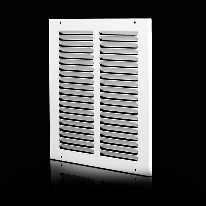 10x10 Vent Cover (Duct Opening Size), Air Return Vent Cover, AC Vent Cover, Cold Air Return Vent Cover, Flat Return Air Grilles, Outer Dimensions:11.75"W x 11.75"H (10"Wx10"H, Duct Opening)