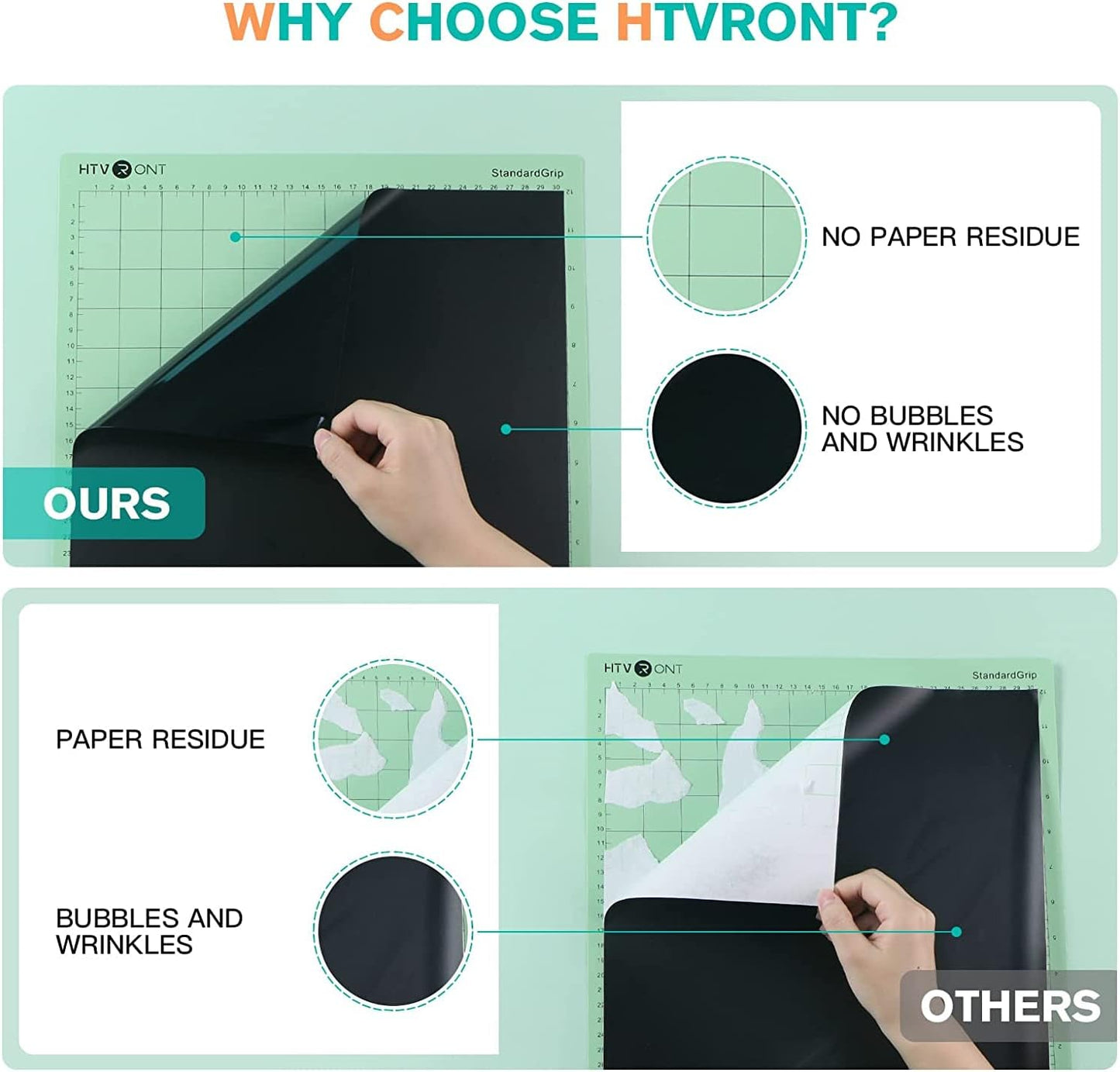 HTVRONT Permanent Vinyl for Cutting Machine - 80 Pack Permanent Adhesive Vinyl Sheets, 45 Assorted Colors Permanent Bundle, Silhouette, Cameo Cutters, Signs, Scrapbooking, Craft