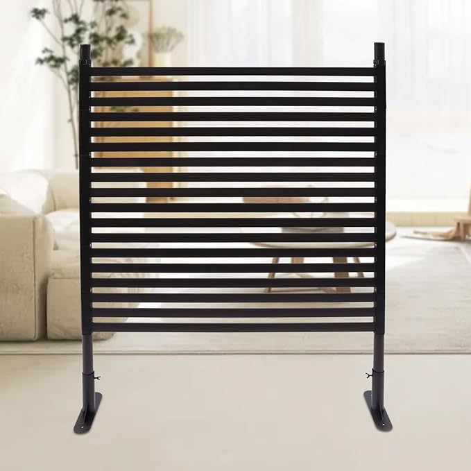 Outdoor Privacy Fence Screen, Privacy Fence Screen for Outside Decorative Privacy Screen Fence Panels, 2.95 ft W x 3.94 ft H Tall Divider for Outdoor Garden Backyard Patio Decorative, Brown, 1PC