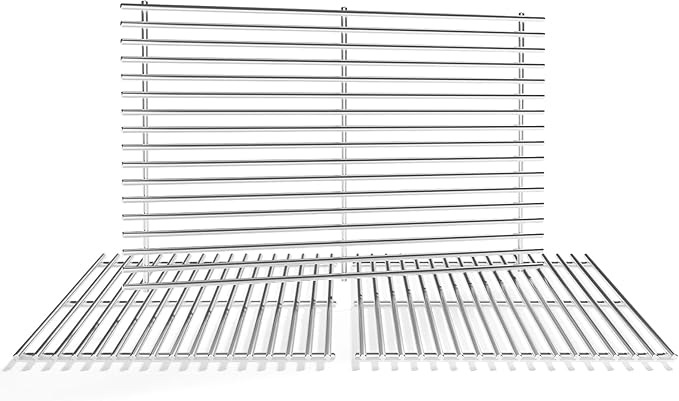3Pack Stainless Steel Replacement Grill Parts for Weber Genesis 2 GS4 Grates 66089 66097 LX 400 SER GBS S-435, Weber Genesis II E-410, E-435, S-435, SE-410, Kitchen-aid 720-0856V 740-0781