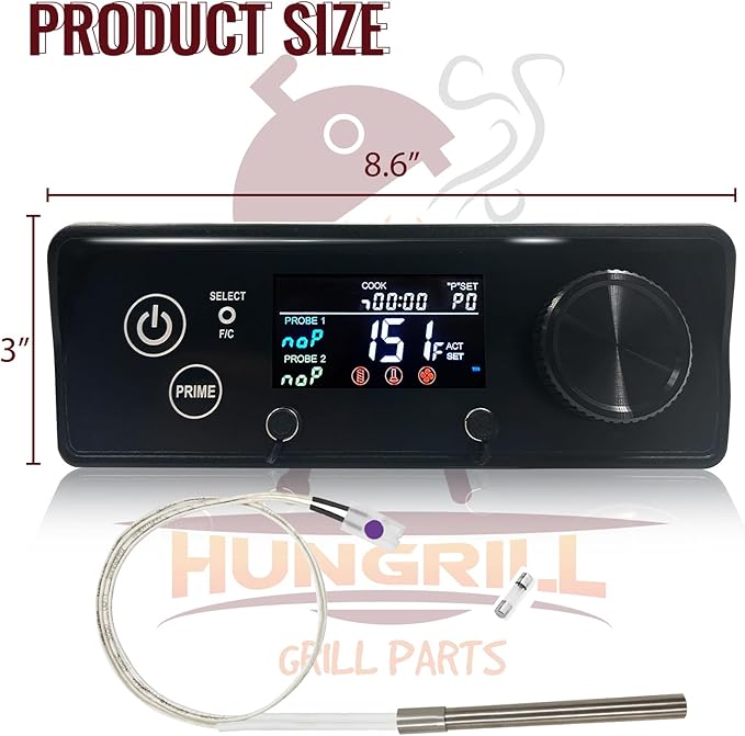 Rectangular PID Control Panel (NO WiFi) Replacement for Pit Boss Pellet Grills with Igniter - Fits Onyx Edition, Navigator, Sportsman, Mahogany, Competition, Pro Series & Most 440-1000 Models