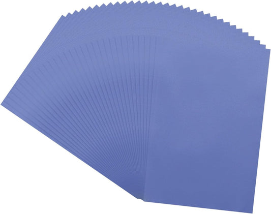 MECCANIXITY 100 Sheet Colored Vellum Paper 4" x 6", 100gsm Translucent Printable Vellum Sheets for Printing Wedding Invitations Inkjet Laser Printer, Deep Blue