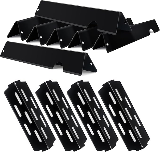 Grill Flavorizer Bars for Weber Genesis II E-410, S-410, LX E-440, S-440, Weber Genesis 2 66041, 66033, 66796, Heat Deflectors BBQ Grill Heat Plate, 17" Porcelain Steel Grill Flavor Bars
