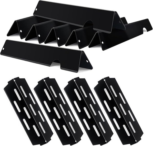 Grill Flavorizer Bars for Weber Genesis II E-410, S-410, LX E-440, S-440, Weber Genesis 2 66041, 66033, 66796, Heat Deflectors BBQ Grill Heat Plate, 17" Porcelain Steel Grill Flavor Bars