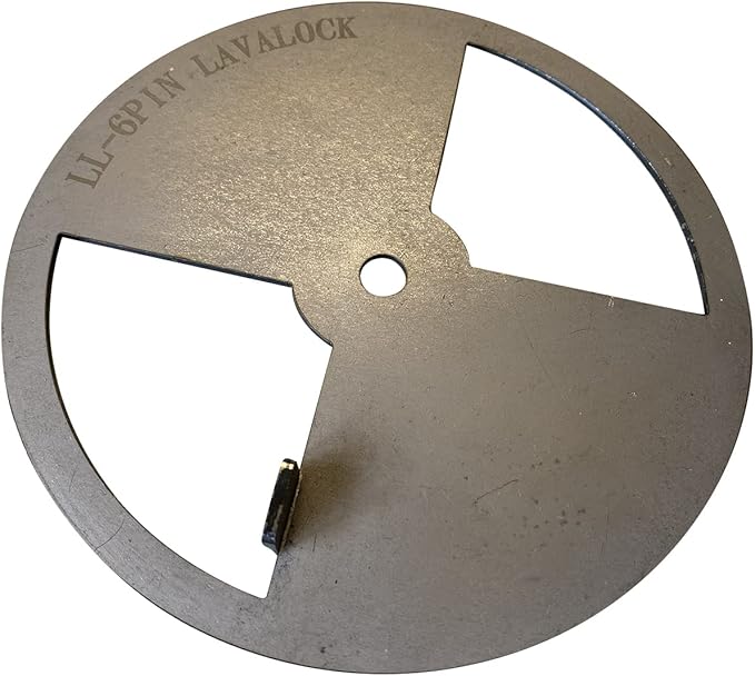 LavaLock® Smoker Pinwheel bbq air damper pit grill vent, STEEL 4 6 8 12 (6" diameter)