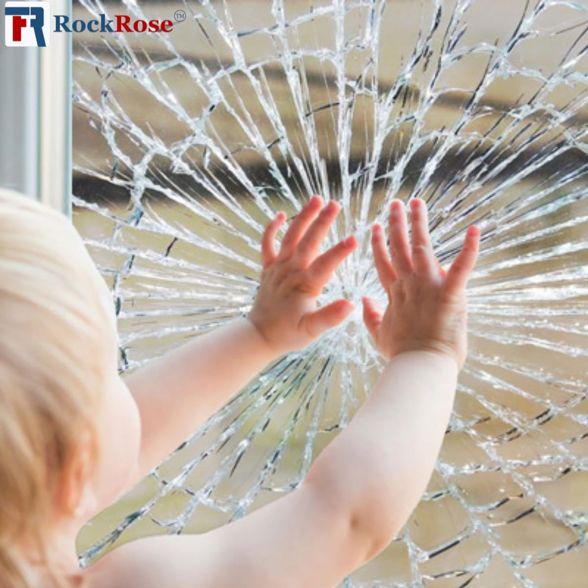 UV 99% Security and Safety 4 Mil Clear Window Film Shatterproof Anti Shatter Tempered Glass Film for Home and Office Windows (Clear, 24 in x 10 FT)