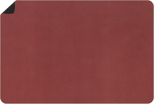 uxcell Silicone Mats for Kitchen Counter, 35.4" x 23.6" Non-Slip Countertop Protector Mat Heat Resistant Coffee Mat Waterproof Table Placemat, Wine Red