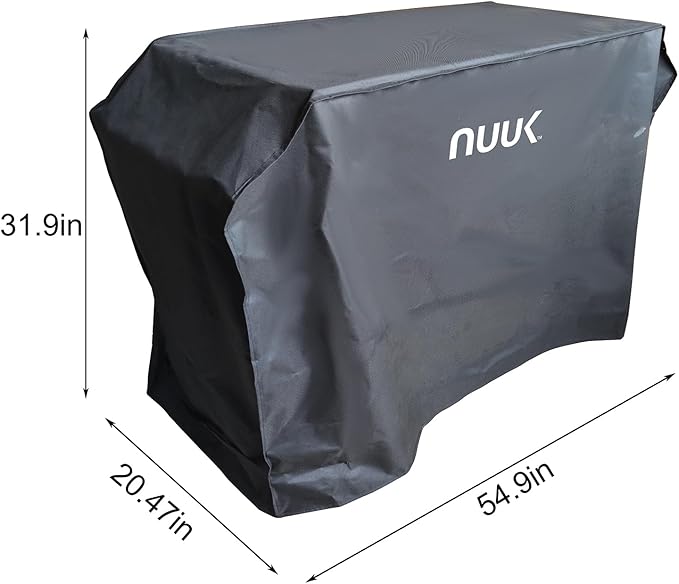 NUUK 20IN x 42IN Waterproof Outdoor Cooking Station Cover for Kitchen Prep Island, Heavy Duty UV Resistant BBQ Grill Table Covers for Pizza Oven Cart