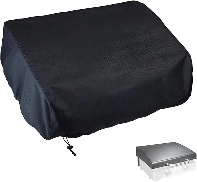 Grill Cover for Blackstone 22 Inch Griddle with Hood, Waterproof Grill Cover for Blackstone 2 Burner Tabletop Griddles, 600D Griddle Cover Replacement for 22 Tabletop Griddles with Hood
