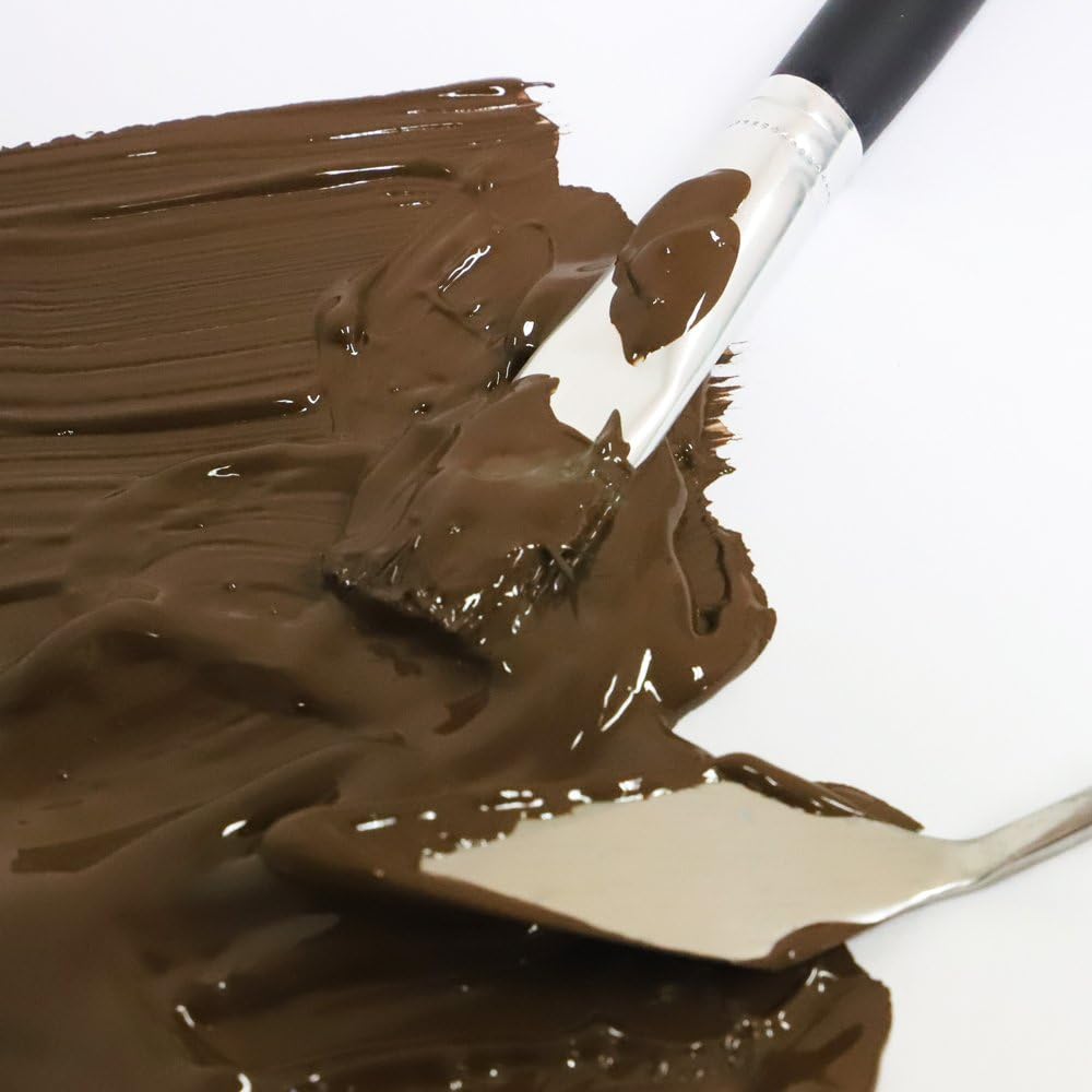 Mont Marte Discovery School Acrylic, Burnt Umber, 1/2 Gallon (2 Liter). Ideal for Students and Artists. Excellent Coverage and Fast Drying. Pump Lid Included.