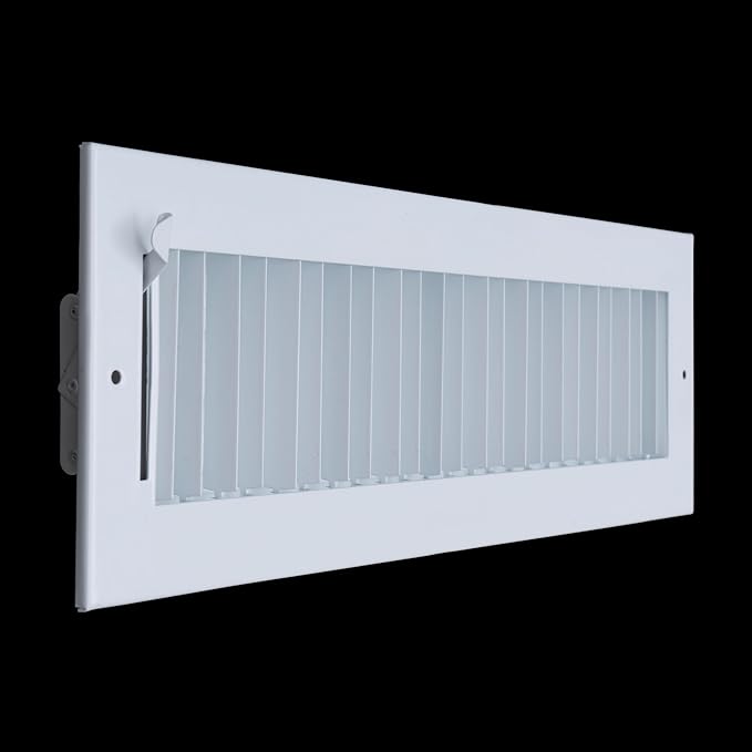 [8 Pack] Fits 16x4 Duct Opening Steel Adjustable Air Supply Grille by Handua | Register Vent Cover Grill for Sidewall and Ceiling | White | Out. Dim.: 17.75" X 5.75"