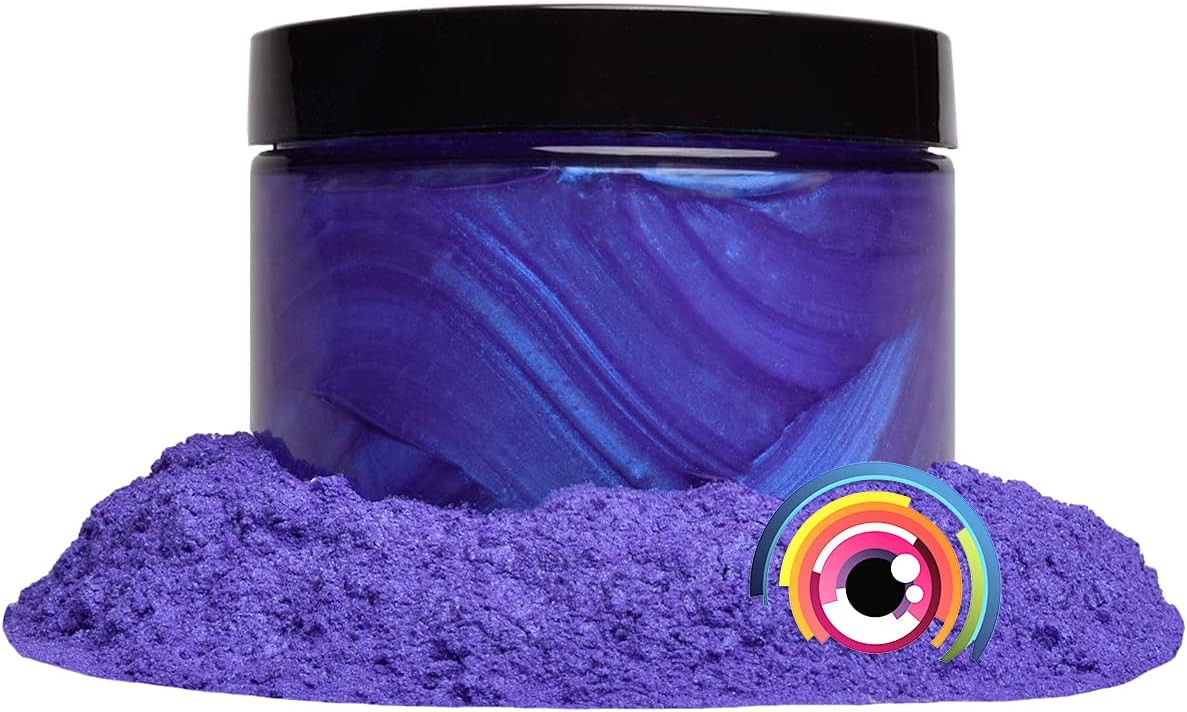 Eye Candy Pigments Premium Purple Mica Powder - Aztec Purple (25gr) - for Epoxy, Resin, Soap, Paint, Woodworking, Acrylic Pouring, Bath Bombs, Fishing Lures - DIY Arts and Crafts Additive
