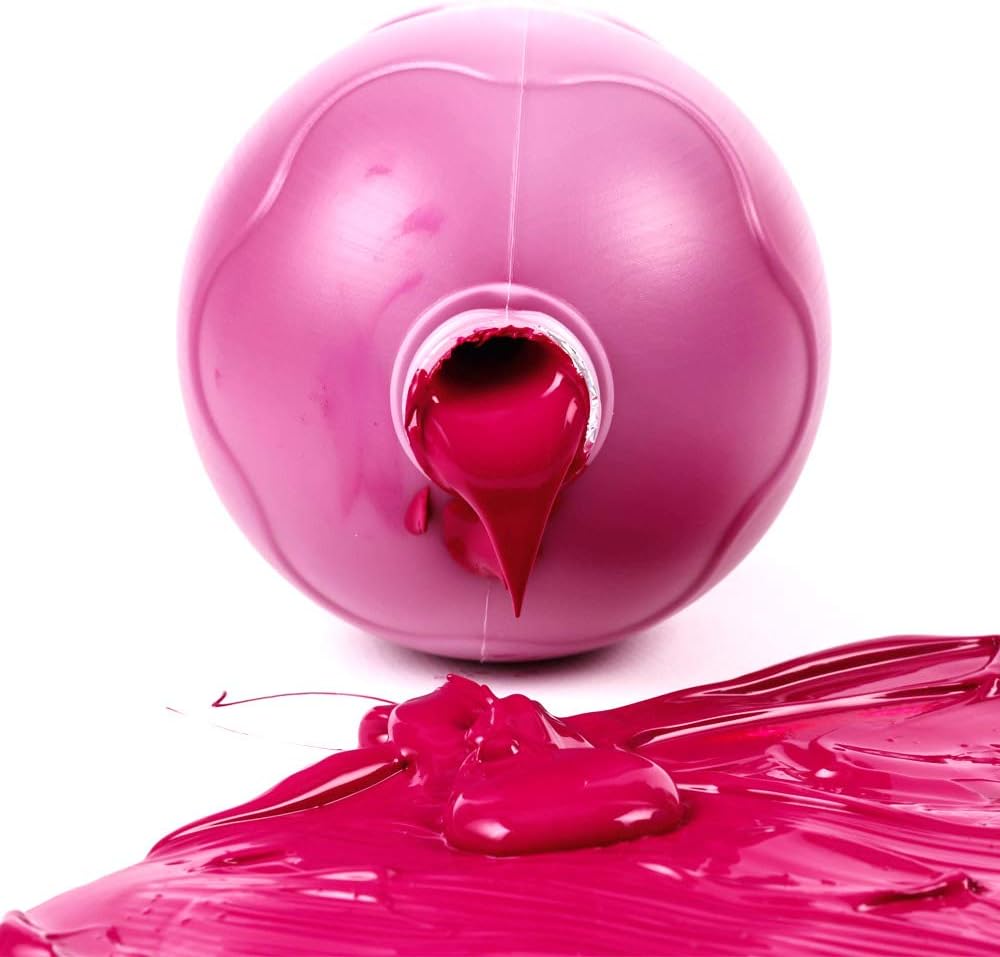 Mont Marte Discovery School Acrylic, Magenta, 1/2 Gallon (2 Liter). Ideal for Students and Artists. Excellent Coverage and Fast Drying. Pump Lid Included.