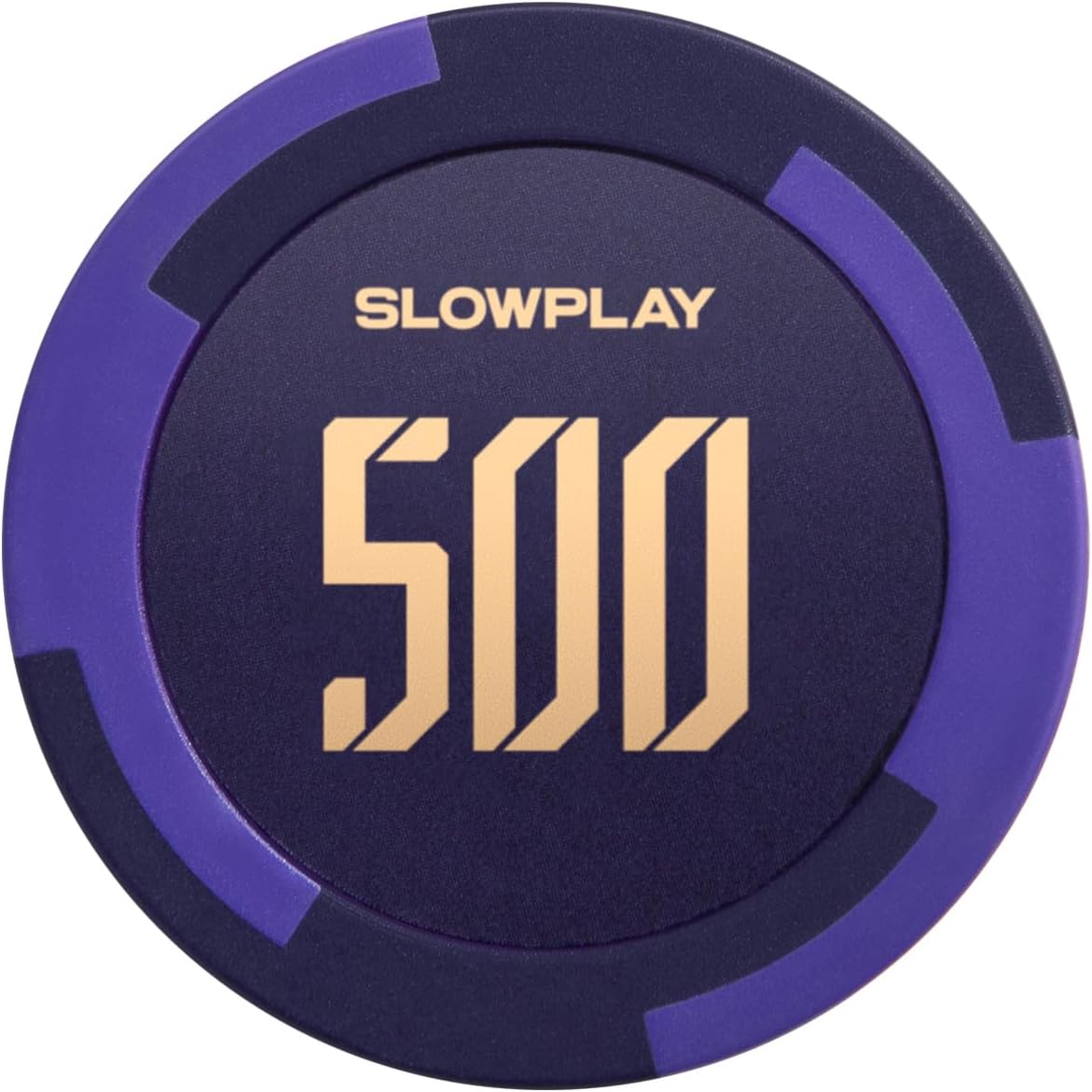 SLOWPLAY Godel Clay Poker Chips, 14 Grams Heavyweight Clay Composite, 40mm Large Chips in Bulk, Pack of 50 with Denomination of 500