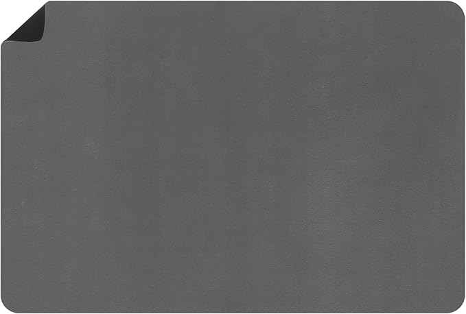 uxcell Silicone Mats for Kitchen Counter, 35.4" x 23.6" Non-Slip Countertop Protector Mat Heat Resistant Coffee Mat Waterproof Table Placemat, Dark Gray