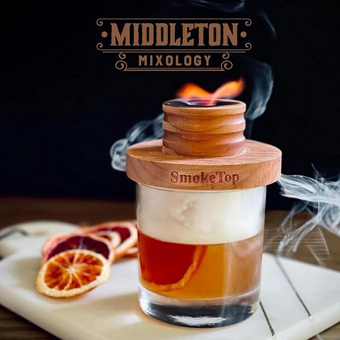 SmokeTop 4oz Bag - Cocktail Smoker Chips for Old Fashioned Cocktails, Whiskey, & Bourbon - by Middleton Mixology Made in The USA (800 uses) (Oak)