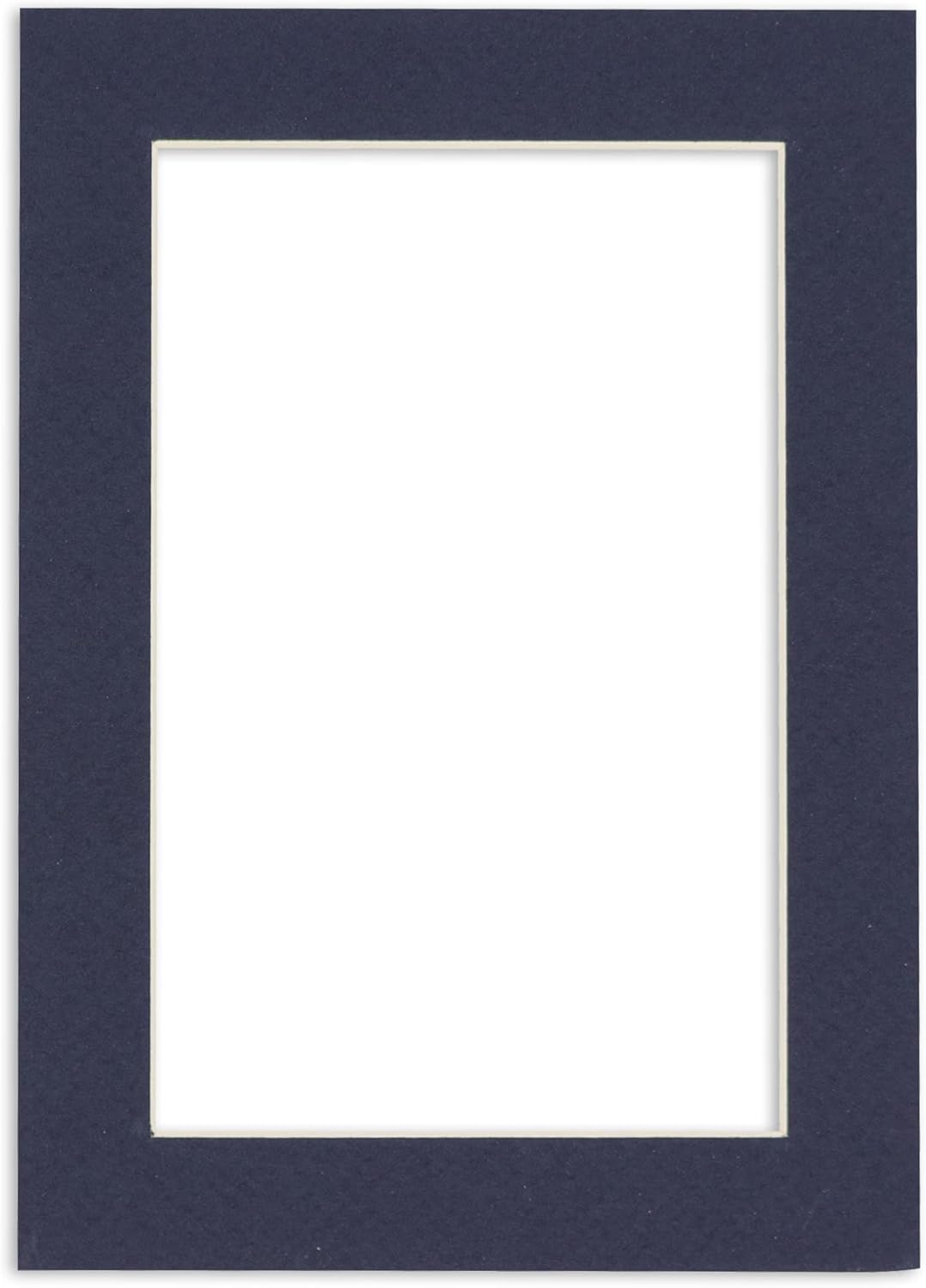 5x7 Mat for 8.5x11 Frame - Precut Mat Board Acid-Free Navy 5x7 Photo Matte Made to Fit a 8.5x11 Picture Frame, Premium Matboard for Family Photos, Show Kits, Art, Picture Framing, Pack of 1 Mat