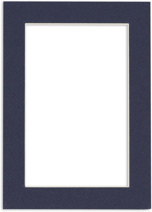 Poster Palooza 11x14 Mat for 8.5x11 Photo - Precut Navy Picture Matboard for Frames Measuring 11 x 14 Inches - Bevel Cut Matte to Display Art Measuring 8.5 x 11 Inches - Acid Free ONE MAT