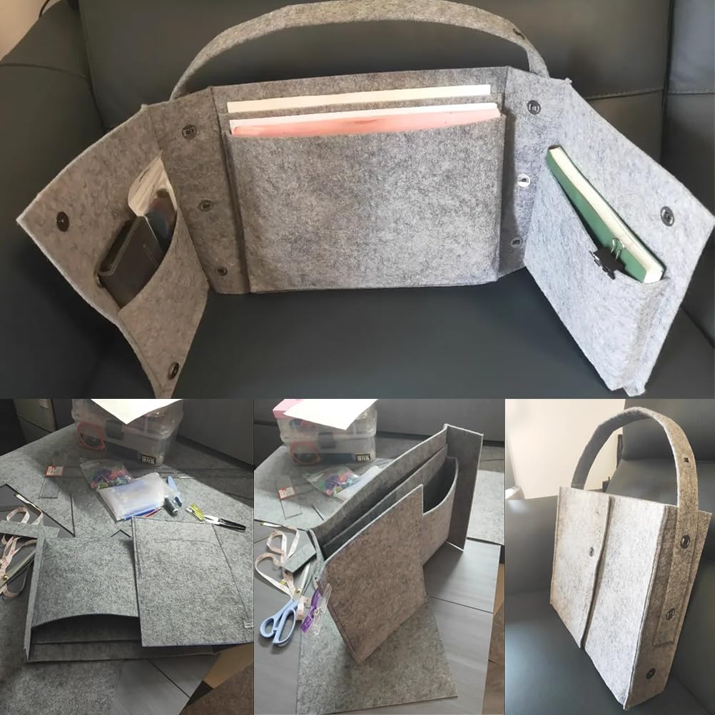 24 Pcs Felt Sheets for Crafts Felt Fabric Sheets, 8 Inch X 12 Inch Soft Brown Gray Craft Felt 1mm Thick A4 Stiff Felt Sheets for Patchwork (Brown Series)