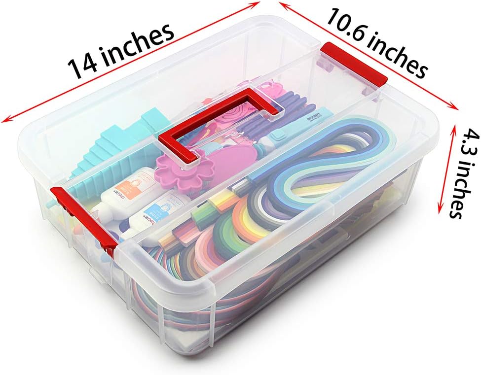 MDLUU Paper Quilling Kit with 1860 Strips and Quilling Tools and Storage Box, Paper Quilling Craft Great for DIY Learning Class, Home Decoration, Birthday Gift