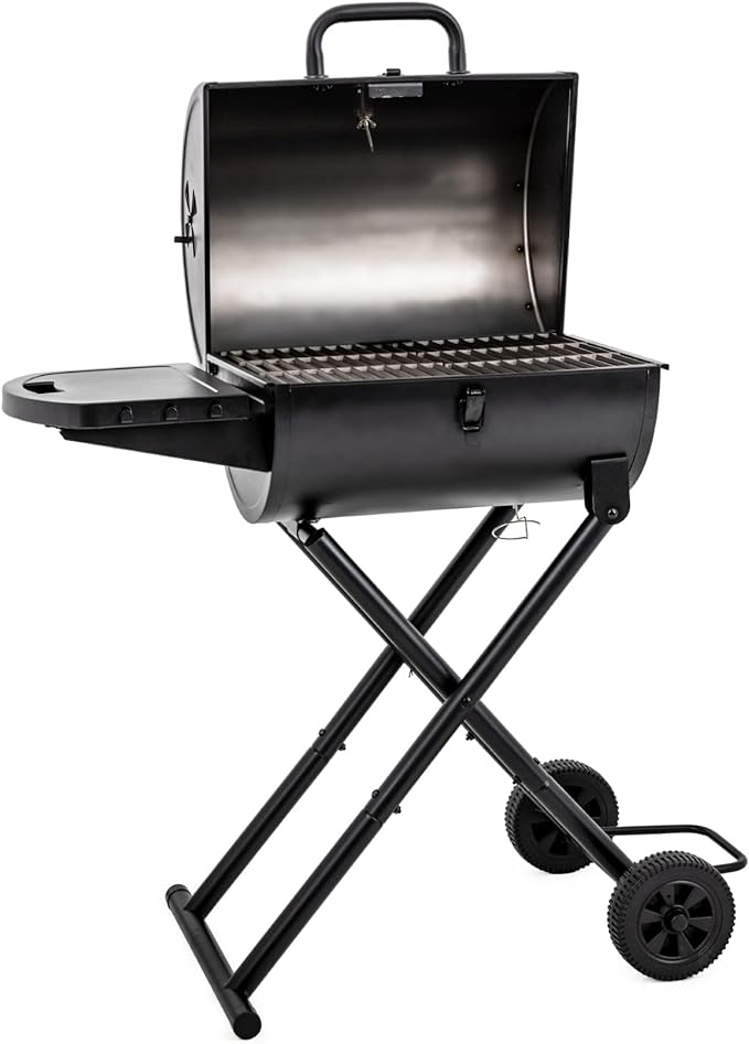 Char-Griller E1816 King-Griller Gambler Portable Charcoal Grill in Black