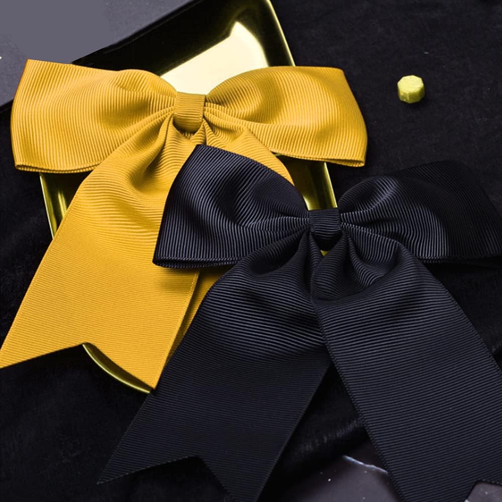 LIUYAXI 1-1/2" X 50 Yards Solid Gold Grosgrain Ribbon, Perfect for Crafts, Wedding Decor, DIY Hair Accessories, Sewing, Gift Package Wrapping and More