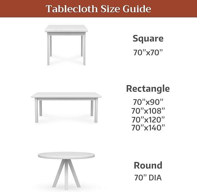 Maison d'Hermine Premium Table Cloth Round Table 100% Cotton 70 Inches Tablecloth Reusable Decorative Everyday Use for Dining Room, Farmhouse, Home, Party, Festive & Wedding - Sciacca