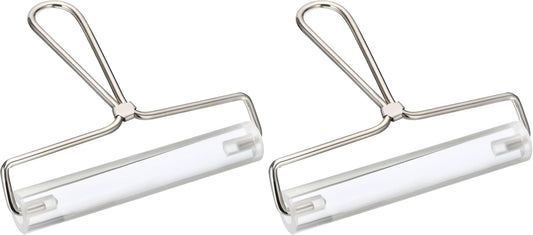 PATIKIL 6 Inch Acrylic Roller Brayer, Clay Rolling Pin Tools with Steel Handle for Wallpaper Printing Printmaking Ink Stamping Tape Construction (Pack of 2)