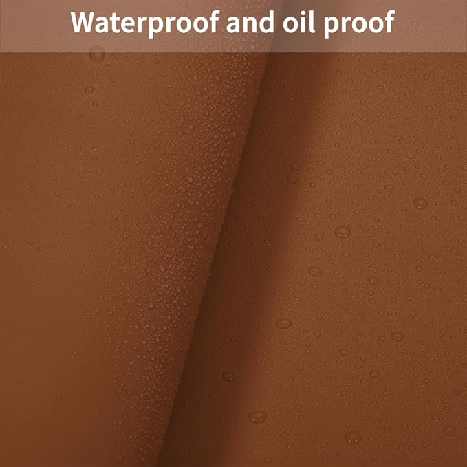 Table Top Protector for Dining Room Table - Can Be Used On Both Sides Waterproof and Easy to Clean Good Flatness Used for Dining Table(Brown+Gray 44x84)