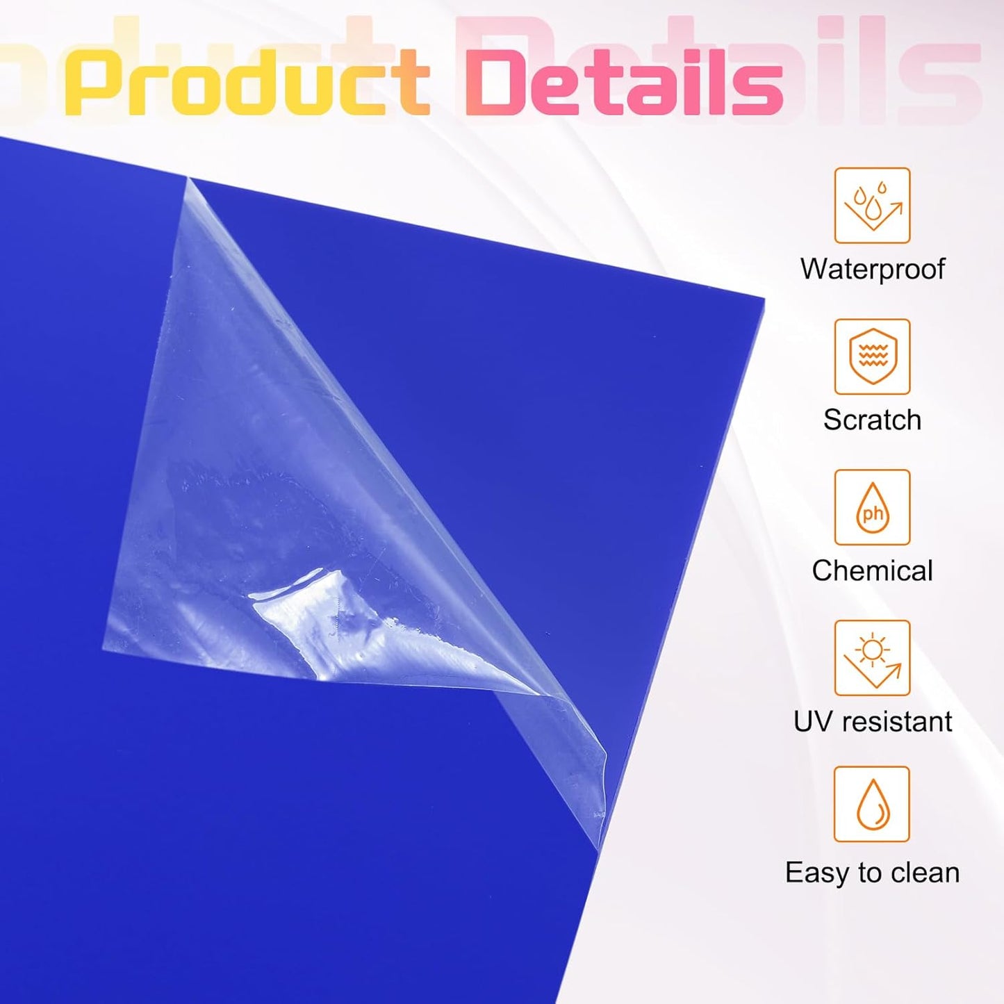 uxcell 3Pcs Acrylic Sheets 12x8 Inch Acrylic Panel 1/8 Inch-3mm Plastic Board for Picture Frames Sign Holders DIY Display Projects Craft, Dark Blue