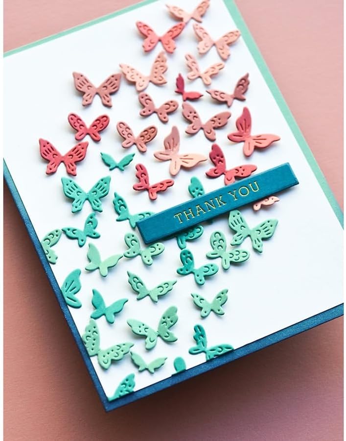 Cutting Dies for Card Making, Metal Scrapbooking Die-Cuts, DIY Bckground Frame Crafts Embossing Stencil, Paper Template Mold/Photo Album Arts Tool (Mini Butterfly-8.4x5cm)