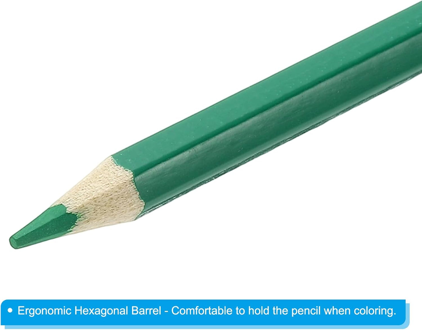 PATIKIL Watercolor Pencil, 6Pcs Water Soluble Pencils for Blending, Coloring, Sketch Drawing, Painting, Emerald Green