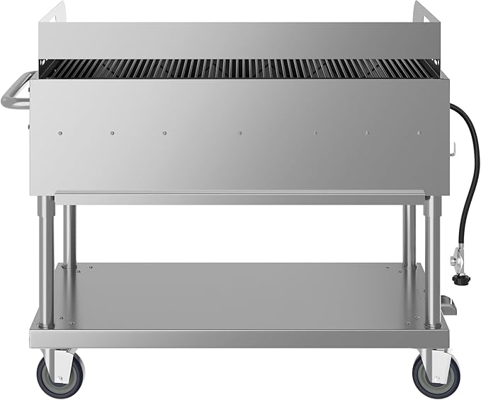 48 in. Commercial Outdoor Propane Gas Grill with Griddle, ETL Listed in Stainless-Steel (CGKIT4-48G)