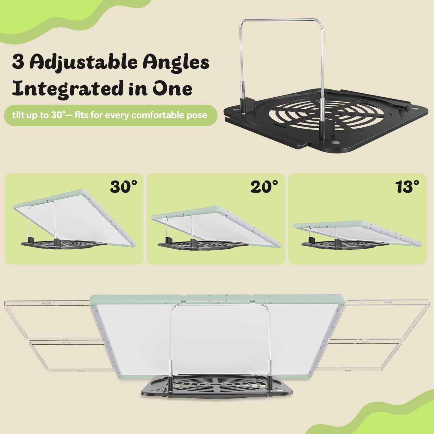1000 Pieces Puzzle Board 3-in-1 Double-Sided & Rotating & Tilting, Plastic Puzzle Table with Sorting Boxes and PVC Cover, Portable Lazy Susan Jigsaw Puzzle Board for Adults, Gray Green