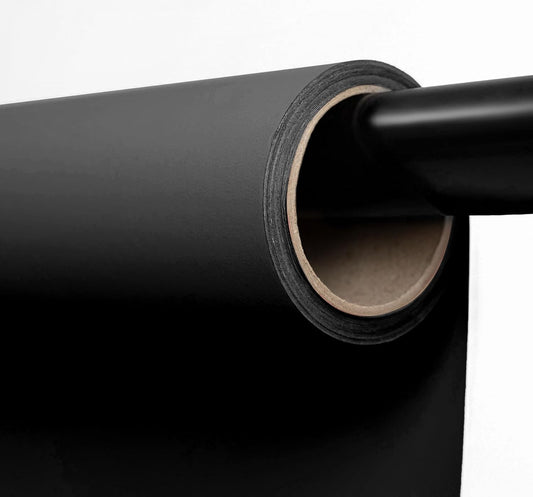Kate Seamless Paper Backdrop Black Seamless Backdrop Paper Rolls (53''x32.8' Jet)