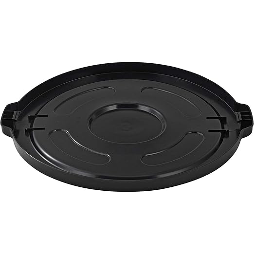 Global Industrial 55 Gallon Garbage Can Lid, Black