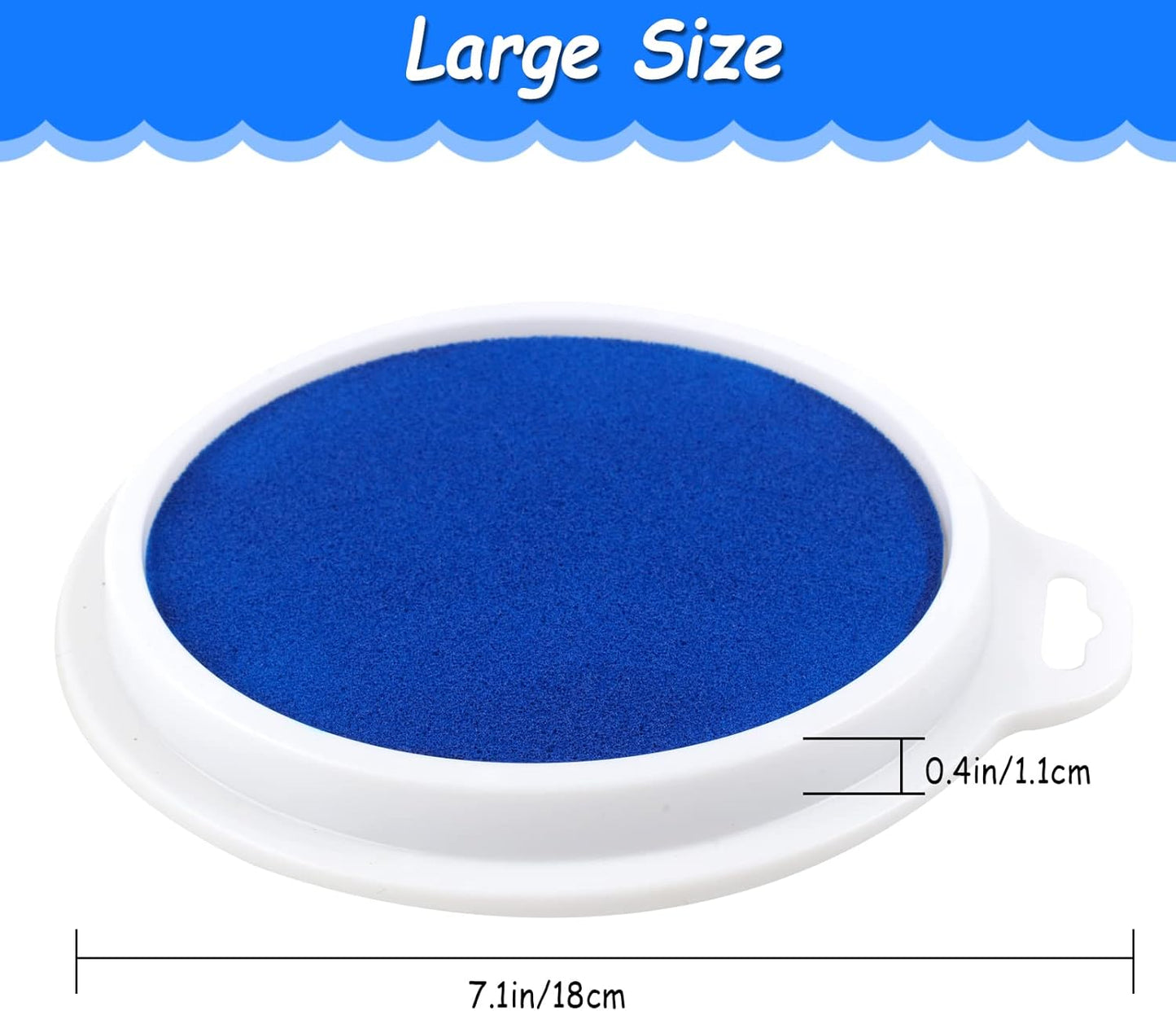 Cmysteries 8 Pack 7.1" Large Ink Pad for Rubber Stamp Partner DIY Color, Rainbow Finger Stamp Pad for Rubber Stamp Crafting Paper Wood Fabric Scrapbook