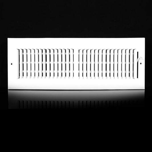 18x6 Vent Register [Duct Opening], Vent Covers for Home Ceiling, Two-Way Ventilation Register, Adjustable Solid Steel Wall Register Vent Cover (18"W x 6"H [Duct Opening])
