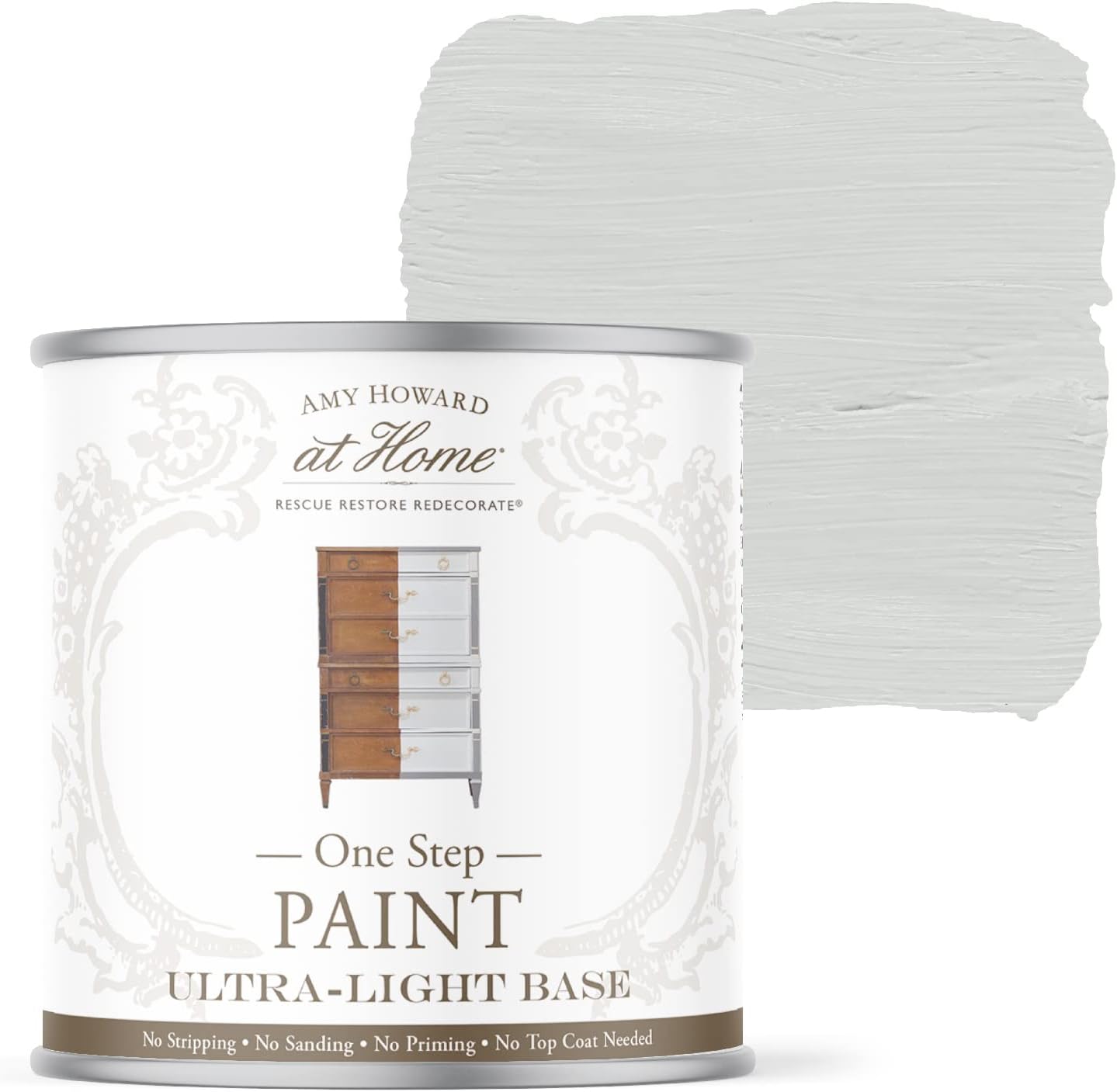 AMY HOWARD AT HOME Chalk-Based One Step Paint for Furniture, Cabinetry, Decor, Finish, and More | No Stripping, Sanding, or Priming | Ultra-Light Base | 16 Ounce | Toscana Sage