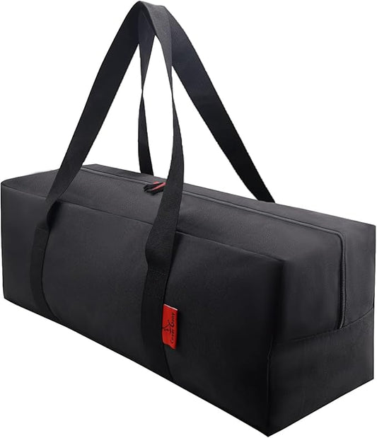 24" Grill Tool Organizer, BBQ Tool Storage Bag - Heavy-Duty Storage Bag Waterproof 600D Oxford, Folding Design Gift for Camping, Tailgates, Outdoor BBQ Parties (24" Lx8 Wx8 H)