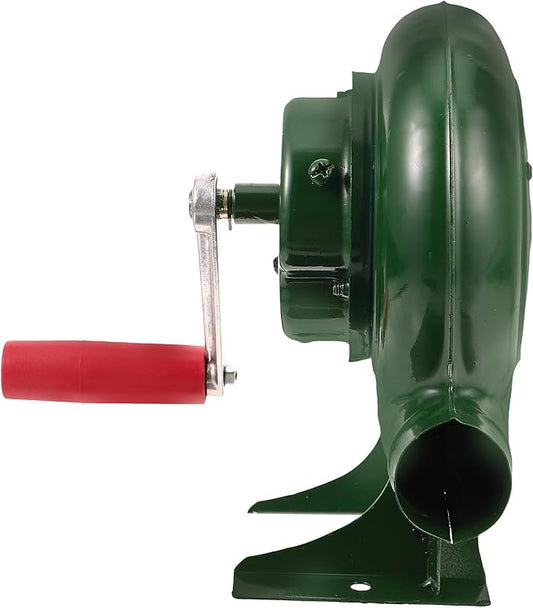 Manual Hand Crank Air Fire Blower Iron Barbecue Fan for Outdoor Grill Camping Picnic Portable Stove Fire Pit Tool