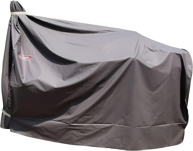 Heavy Duty Grill Cover for Charcoal Offset Smoker Cover, Fade and UV Resistant, Fits Char-Broil, Dyna-Glo, Royal Gourmet, Char-Griller and More Brown